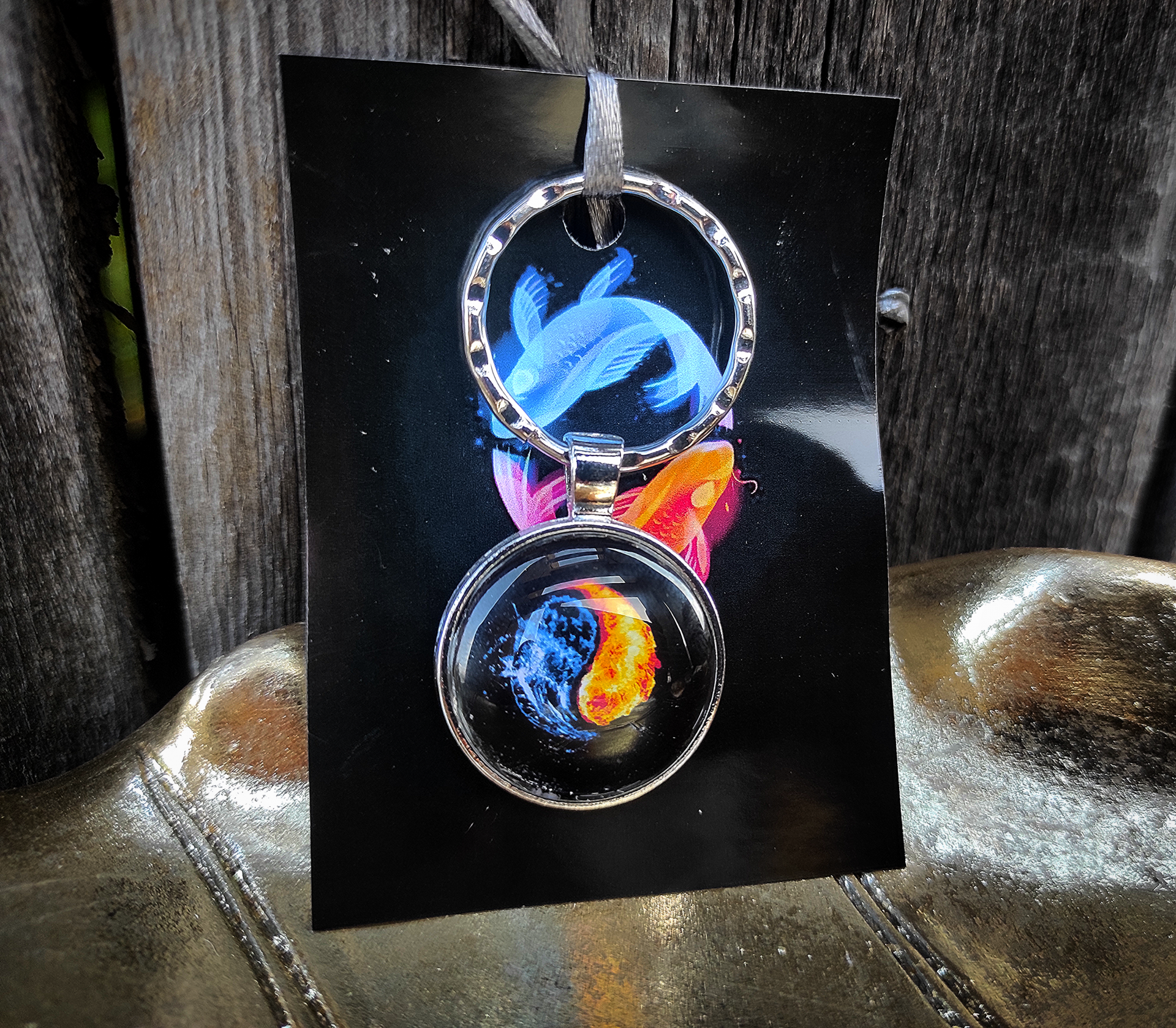 Jin jang kulcstartó